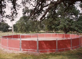 Our round arens with paneling.